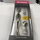 Kwikset Shelburne Satin Nickel Single Cylinder Door Handleset With Tustin New. Price: $59.99.