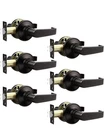Lepushom Passage Of 6 Door Handles Non-locking Hallway Closet Open. Price: $39.99.