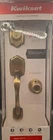 Kwikset Belleview Tylo Entry Door Knob Handleset In Antique Brass 96870-098 Open. Price: $54.97.