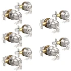 Door Keyed Alike Exterior Satin Nickel Stainless Steel 5 Pack Knobonly Lock New. Price: $154.99.