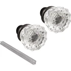 Defender Security In. Bronze Fluted Glass Door Knob 28317 Prime-line New. Price: $17.43.