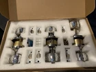 New Loqron Crystal Door Knob Lock 3 Set With Keys Button Back. Price: $34.00.