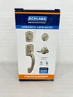 Schlage F60 Grw 619 Sac Greenwich Satin Nickel Single Cylinder Deadbolt New!!. Price: $89.00.