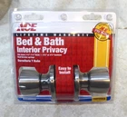 New Ace Bed & Bath Interior Privacy Door Knob Tulip 3931 Satin Stainless Steel. Price: $22.00.