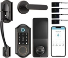 Narpult Smart Locks For Front Door, Keyless Entry Deadbolt With Handle Set, App New. Price: $99.99.