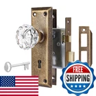 Newliplace Mortise Lock Set For Interior Door, Vintage Antique Brass Knobs. Price: $47.80.