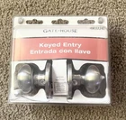 Brand New Gatehouse Keyed Entry #0037249 Satin Nickel Door Knob. Price: $50.00.