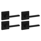 4 Kwikset Casey Privacy Locking Door Bed & Bath Handle Matte Black 93002-068 New. Price: $74.99.