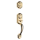 Kwikset 95530-017 Handleset, Grade, Polished Brass, 2-3/8 X 2-3/4 In Backset, New. Price: $226.45.