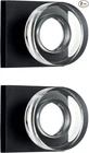 Matte Black Dummy Door Knobs 2-PACK Set Glass For Modern Interiors Free Sh New. Price: $25.00.