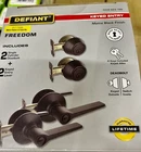 Defiant Freedom Matte Black Single Cylinder Keyed Entry Project - 2 Pack New. Price: $44.75.
