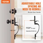 Vevor Front Door Handle Deadbolt Set, Lock With Interior Knob New. Price: $37.56.