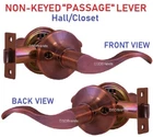 Constructor Prelude Passage Door Lock Lever Handle Orb Sn Pb Ab Ac Reversible New. Price: $17.98.