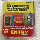 Defender Security U-9572 Lock & Door Reinforcer Antique Brass New Sealed. Price: $12.95.