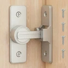 Barn Door Latch 90-DEGREE Lock, Heavy Duty Zinc Alloy Security Lo... New. Price: $29.02.