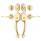 Haidms Gold Front Door Lock Set - Heavy Duty Double Handle Deadbolt New. Price: $146.30.