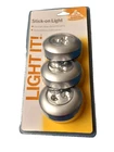 Fulcrum It Stick On Led Lights 3 Pack Silver New. Price: $13.49.