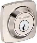 Baldwin Sc.ssd Soft Square Solid Brass Single Cylinder Keyed - Nickel New. Price: $98.70.