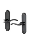 Wright Matte Black Serenade Mortise Storm Patio Door Lock Lever Latch VMT112MB Open. Price: $49.99.