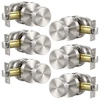 Knobonly 6 Pack Satin Nickel Door Knobs Interior Keyless Passage New. Price: $190.48.