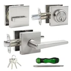 Front Door Handle Set,dead Square Heav... New. Price: $47.55.