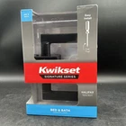 Kwikset Halifax Privacy Bed/ Bath Door Handle In Matte Black Model 97300-949 New. Price: $29.99.