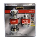 Defiant Keyed Entry Doorknob & Deadbolt Combo Pack Satin Nickel Finish New. Price: $11.89.