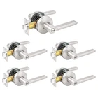 Probrico Satin Nickel Bed/bath Door Levers Intrior Lockset Keyless Privacy Open. Price: $73.25.