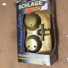 Nos Schlage B362N Double Cylinder Dead Bolt Door Lock Satin Nickel Finish New. Price: $55.00.