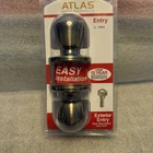 Atlas Home Security Exterior Entry Door Lock Tulip Brass W/2 Keys 10863. New. Price: $16.95.