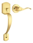 Gold Camelot Trim Lower Half Handleset, Upgated Entry Door With Accent... New. Price: $50.09.