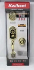 Kwikset Montara Polished Brass Single Cylinder Handle Open Box (95530-017). Price: $60.00.