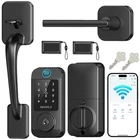 Heantle Wifi Smart Front Door Lock Handle Set Fingerprint Keyless Digital Keypad New. Price: $79.99.