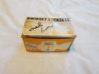 Vintage Kwikset Lockset Door Knob 400 Line 488B Dummy Bel Air Satin Bronze Used. Price: $19.99.
