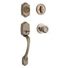 Kwikset Belleview Front Door Lock Deadbolt Set, Entry Handleset Exter New. Price: $75.00.