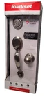 Kwikset Dakota Satin Nickel Door Handleset W/ Polo Knob & Smartkey 687DAXP15SMT Open. Price: $59.99.