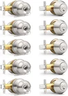 Probrico 5 Sets-keyed Alike Entry Door Knob With Single Cylinder Deadbolts, New. Price: $119.57.
