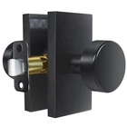 Matte Black Zinc Alloy Passage Door Knob, Round Lever Handle With Rectangular... New. Price: $64.82.
