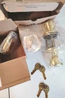 Kwikset Keyed Knob Single Cylinder Deadbolt 96900-302 690T Combo Pack Brass New. Price: $29.95.
