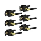 Black Gold Door Handles Interior With Lock, Zinc Alloy Modern Privacy Lev... New. Price: $110.39.