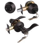 Front Door/exterior Lever Lockset With Double Cylinder Deadbolt Combina... New. Price: $52.27.