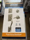 Schlage Addison Satin Nickel Single Cylinder Door Handleset With Accent New. Price: $84.00.