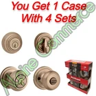 *4-SETS* Kwikset Juno 991J Entry Knob Single Cylinder Deadbolt & 99910-033 New. Price: $179.99.