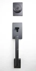 Schlage Century Outside Handleset Matte Black F58CEN622 #9GT Open. Price: $49.99.