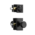 Black Door Knob With Lock For Bedroom & Living Room,exterior D... New. Price: $42.27.