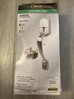Defiant Castle Satin Nickel Entrance Door Handle With Interior Knob Complete Open. Price: $19.99.