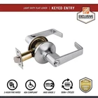 Universal Hardware Entry Lever Ada, Ul 3-HOUR Fire, Ansi Grade 2, Satin Chrome Open. Price: $19.99.