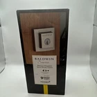 Baldwin Prestige Series Square Satin Nickel Finish 93800-013 Open. Price: $37.00.