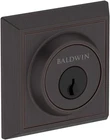 Baldwin Sc.chd Chamfered Square Solid Brass Single Cylinder Keyed - Bronze New. Price: $98.70.