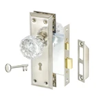 Mortise Lock Set With Crystal Glass Knob, Antique Door Knobs And Sk... New. Price: $47.31.